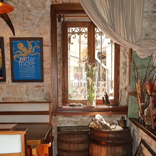 Konoba Stomorica - the most famous and oldest (1981) dalmatian tavern in the heart of the Zadar old town